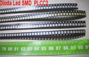 DIODA LED SMD Czerwona PLCC2 500mCd 2,8V-3,2V