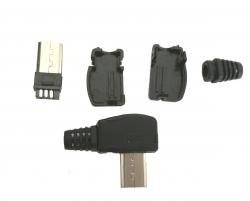 WTYK USB micro USB kątowy rozbieralny na przewód