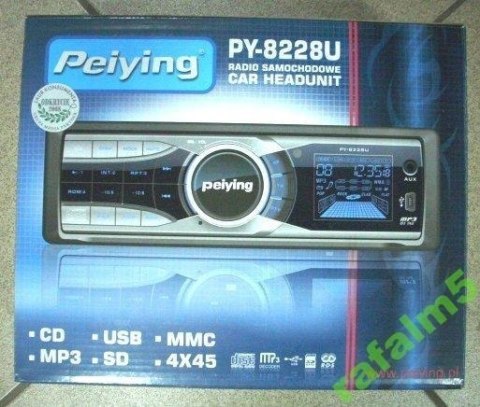 RADIO SAMOCHODOWE Peiying CD MP3 USB SD MMC 4x45W