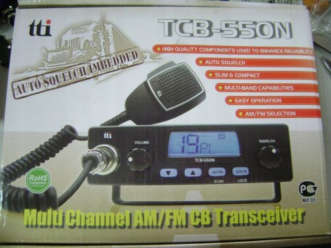 CB Radio TTI TCB 550 N AM-FM 40ch 12V DC