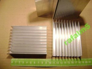 RADIATOR aluminiow żebrowany 10x7x2 cm